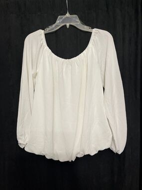 Perfectly Priscilla Long Sleeve Top Size L New With Tags